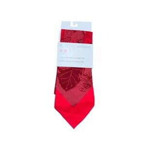 Lululemon Team Canada Square Bandana Unisex OS Red Maple Leaf Floral NWT